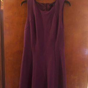 White House Black Market purple fit and flare dress size medium